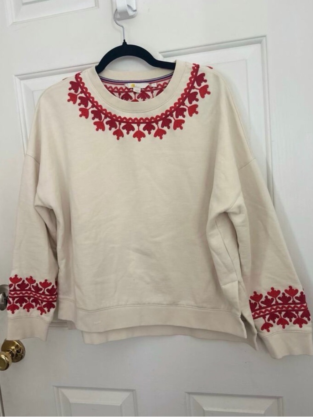 Boden Jasmine Embroidered Sweatshirt - Picture 6 of 9